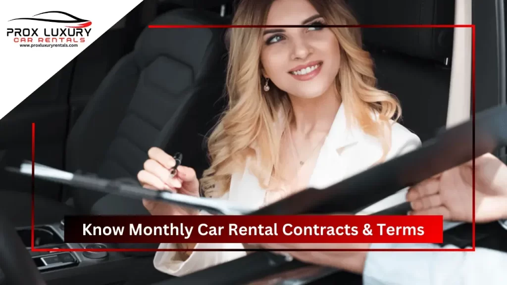 car rental contract and terms