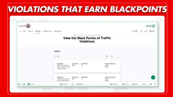 Trafficviolationsthatearnblackpoints